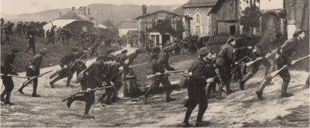 Reconstitution des combats engagés par les chasseurs alpins à Nompatelize